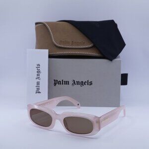 Palm Angels PERI104 NOAH 3B64 Rectangle Sunglasses - Pink/Brown